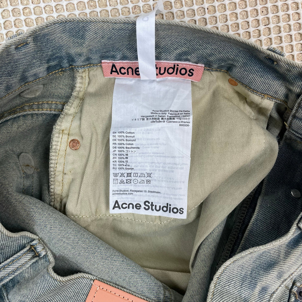Acne Studios 2023M FN Delta Jeans Light Blue (Size 50)