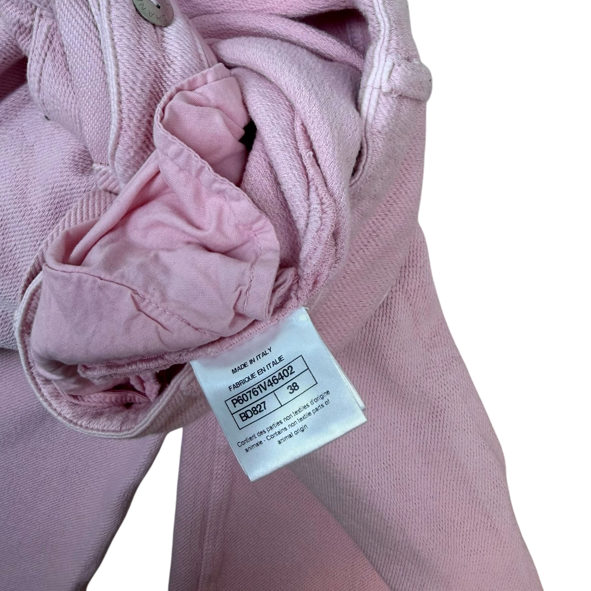 Chanel SS19 ‘By the Sea’ Wide Leg Belted Pants Pink (Size 38)