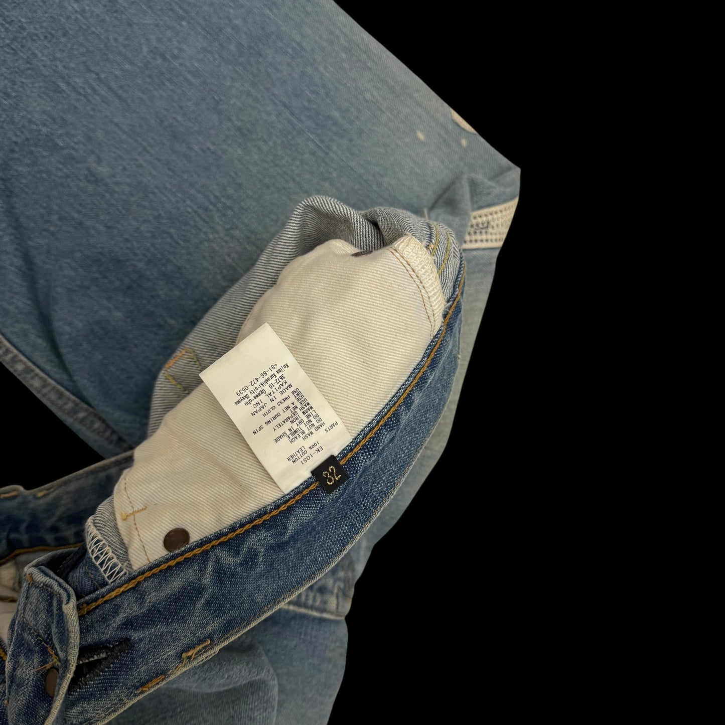 Kapital 14oz 5P Bone Denim Shorts (Size 32”)
