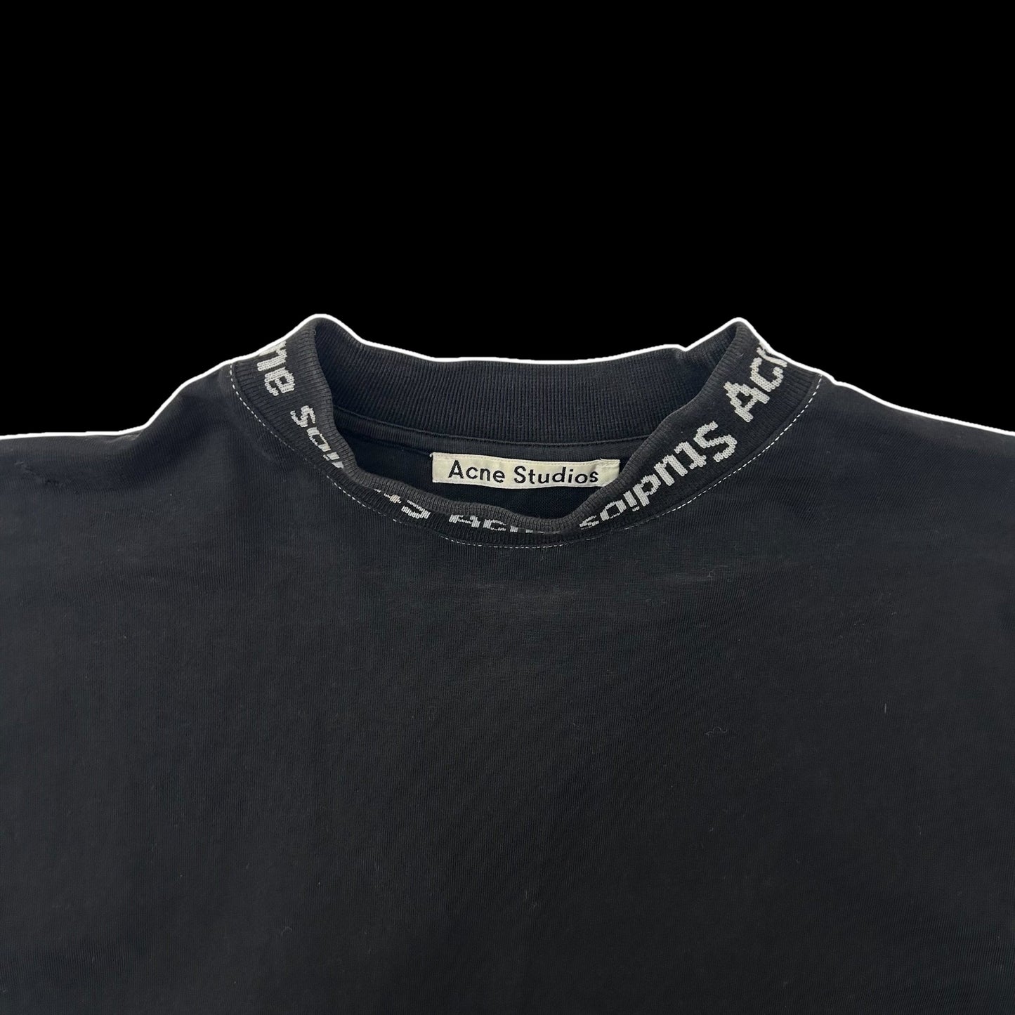 Acne Studios Jacquard Logo T-Shirt Black (Fits S-M)