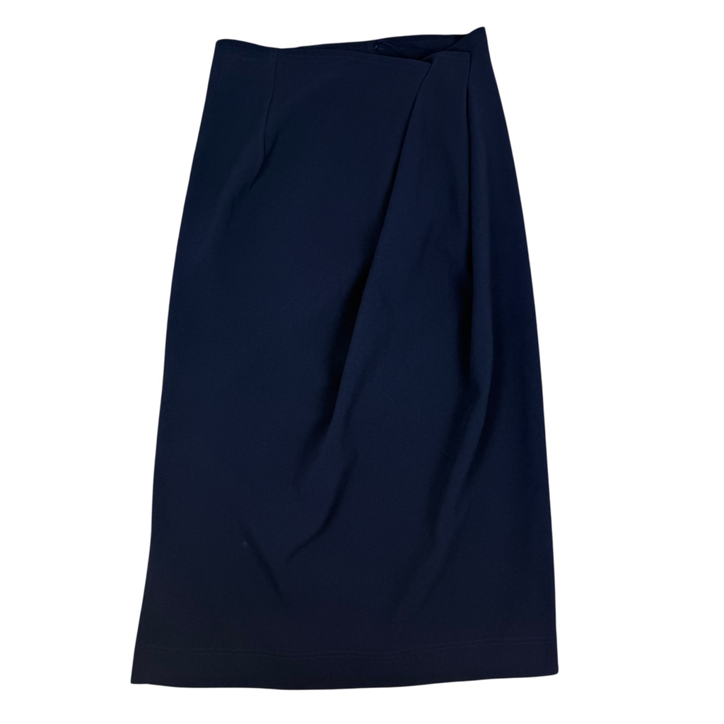 Jil Sander Asymmetric Cutout Skirt Navy (Fits S womens)