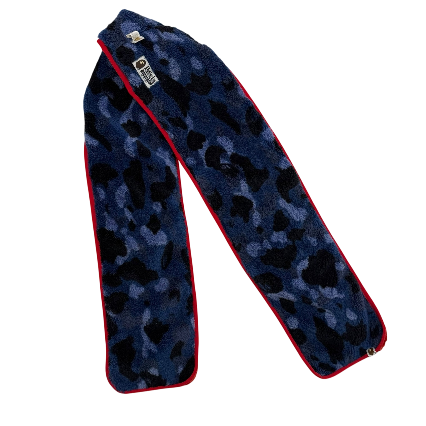 BAPE (A Bathing Ape) Fleece Scarf Red/Blue