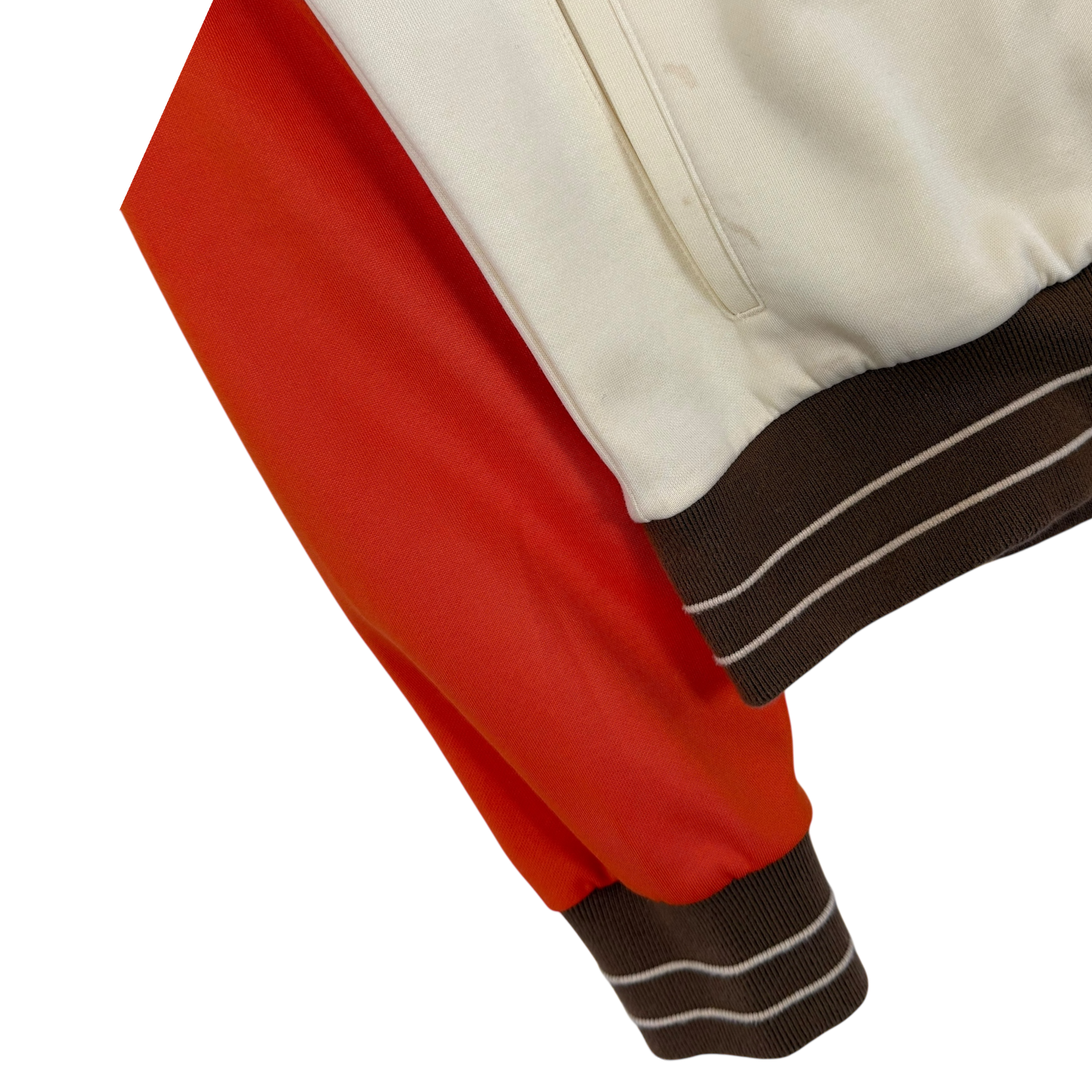 Wales Bonner Percussion Track Jacket Cream/Orange (Fits S-M)