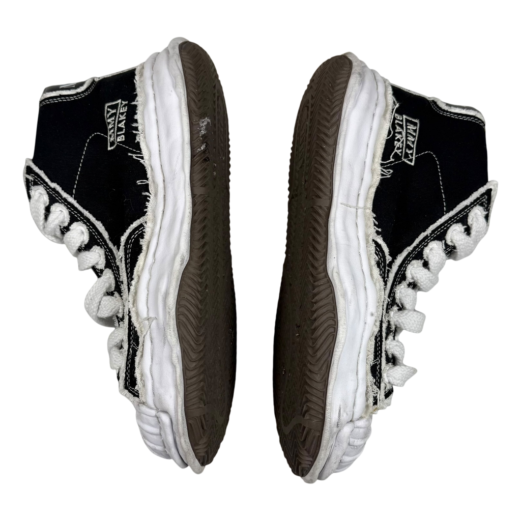 Men's Maison Mihara Yasuhiro Blakey OG Sole Canvas High Black / White (US11/EU44)