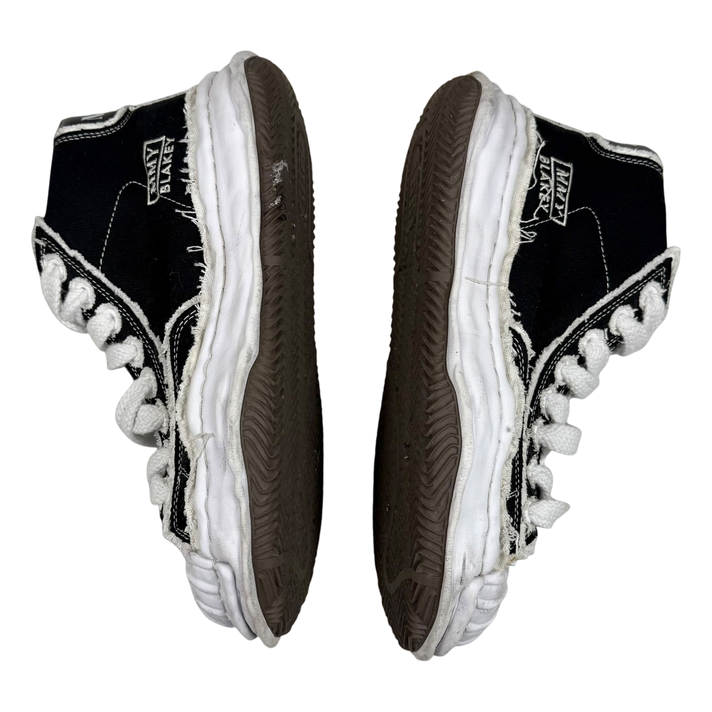 Men's Maison Mihara Yasuhiro Blakey OG Sole Canvas High Black / White (US11/EU44)