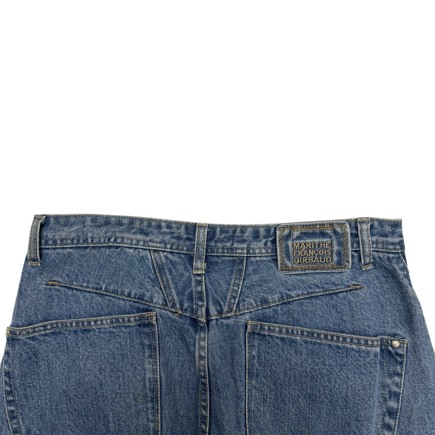 Marithé François Girbaud 2000s Straight Leg Koi Fish Print Jeans (Fits 33”)