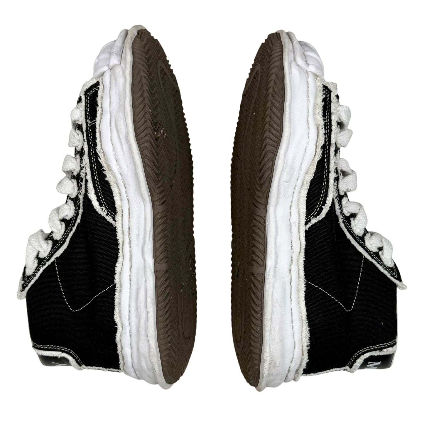 Men's Maison Mihara Yasuhiro Blakey OG Sole Canvas High Black / White (US11/EU44)