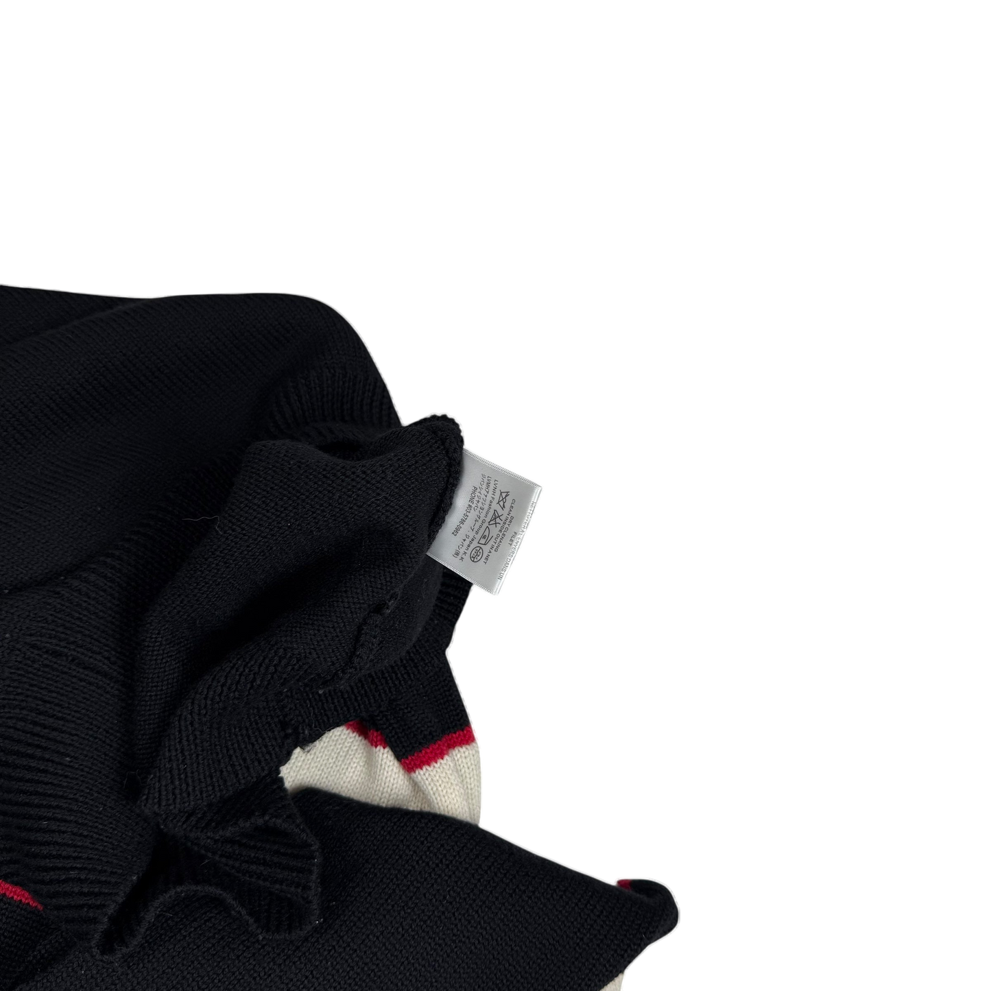 Givenchy AW18 Logo-Intarsia Pure Wool Knit Sweatshirt Black (Size L)