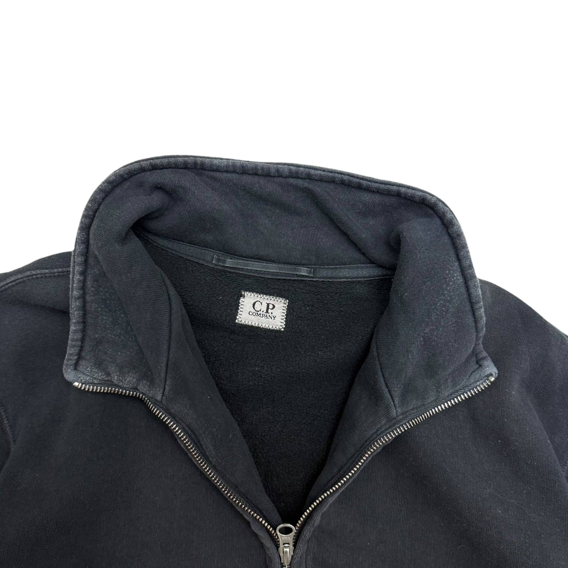 C.P. Company AW14 Cotton Lens Viewer Zip-Up Sweatshirt Navy (Fits L)