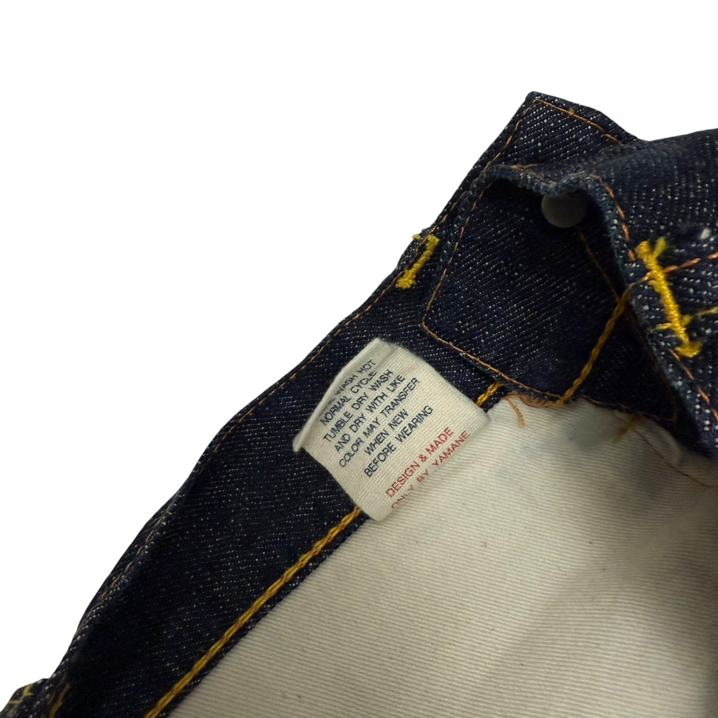 Evisu Yellow Print Daicock Jeans (Size 30”)