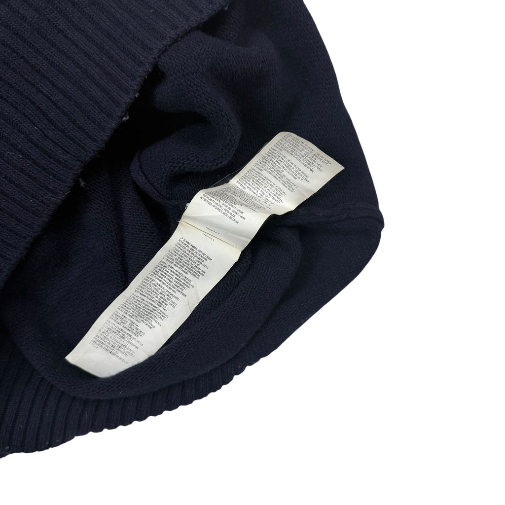 Stone Island Wool Blend Knit Sweatshirt Dark Navy (Size L)