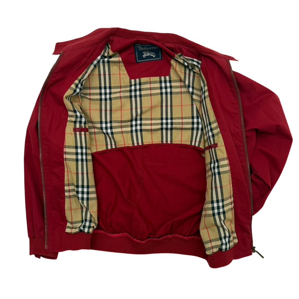 Burberry 90s Harrington Jacket Red (Fits L)