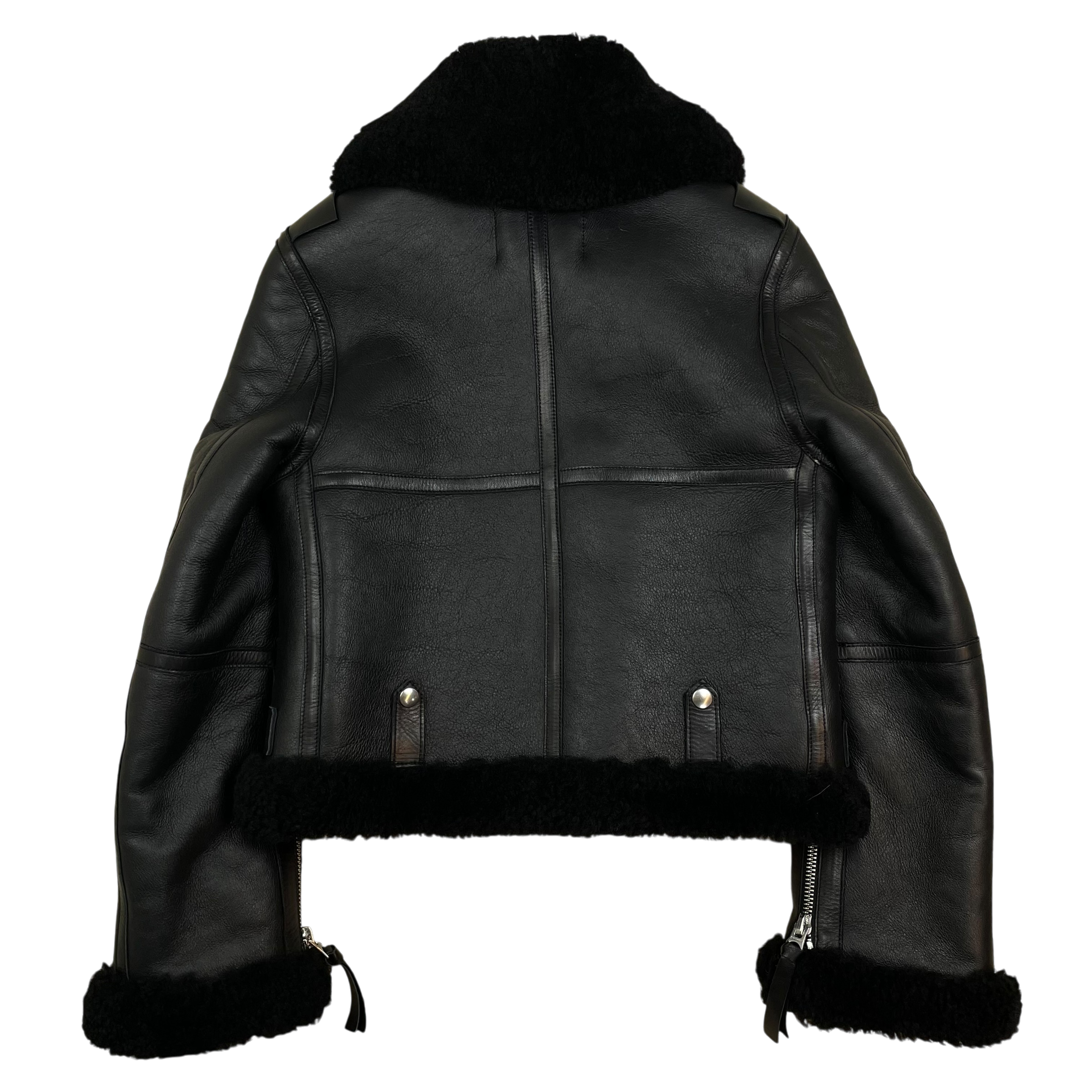 Acne Studios Shearling Fur Jacket Black (Size 36)