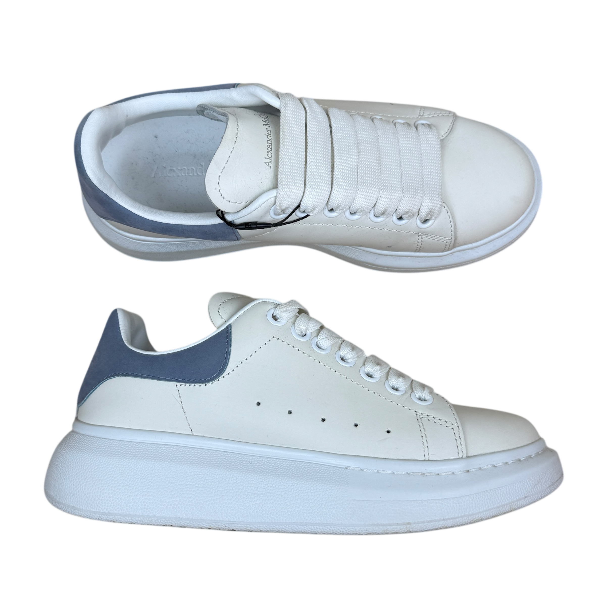 Alexander McQueen Oversized Sneakers White/Blue (Size EU37)