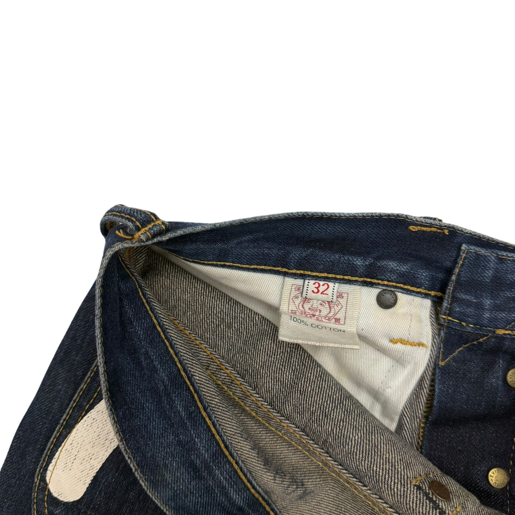 Evisu White Seagull Print Jeans (Size 32")