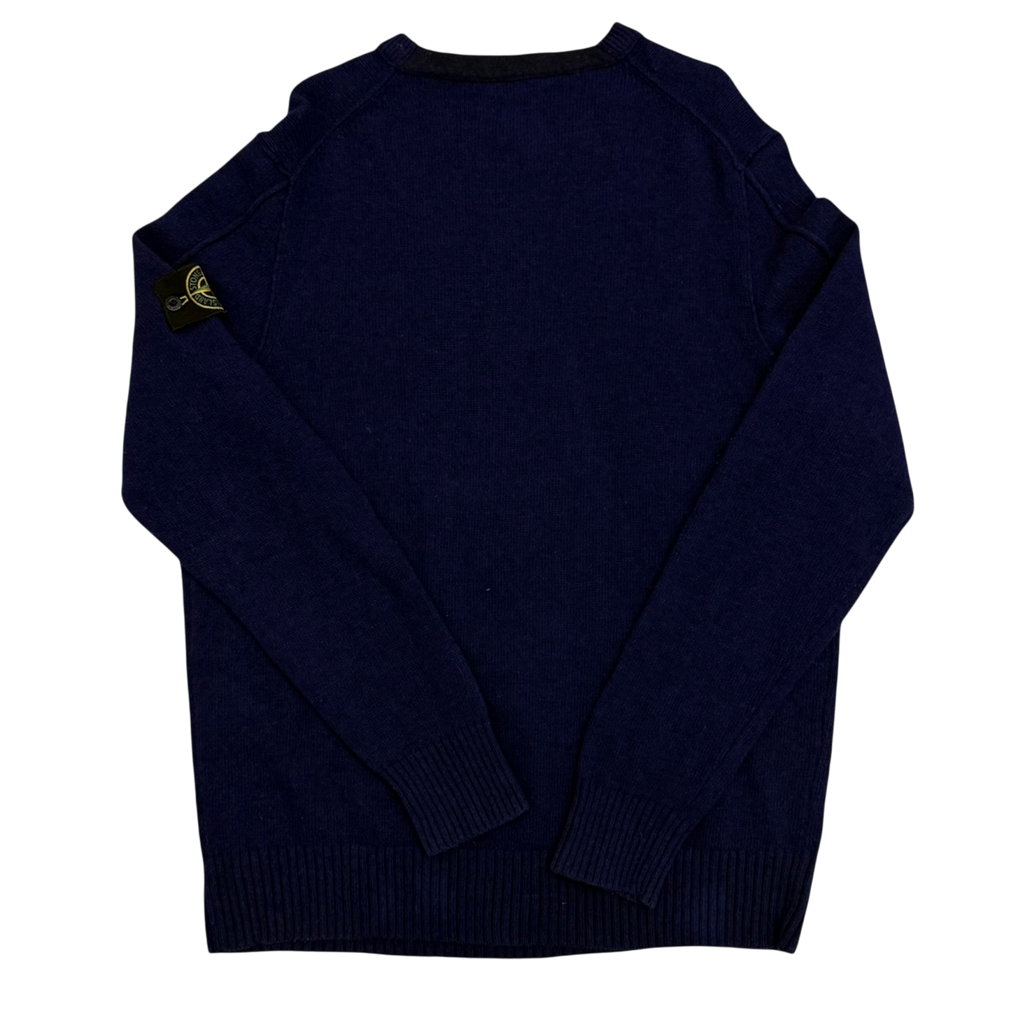 Stone Island AW16 Wool Blend Knit Sweatshirt Navy (Size XXL)