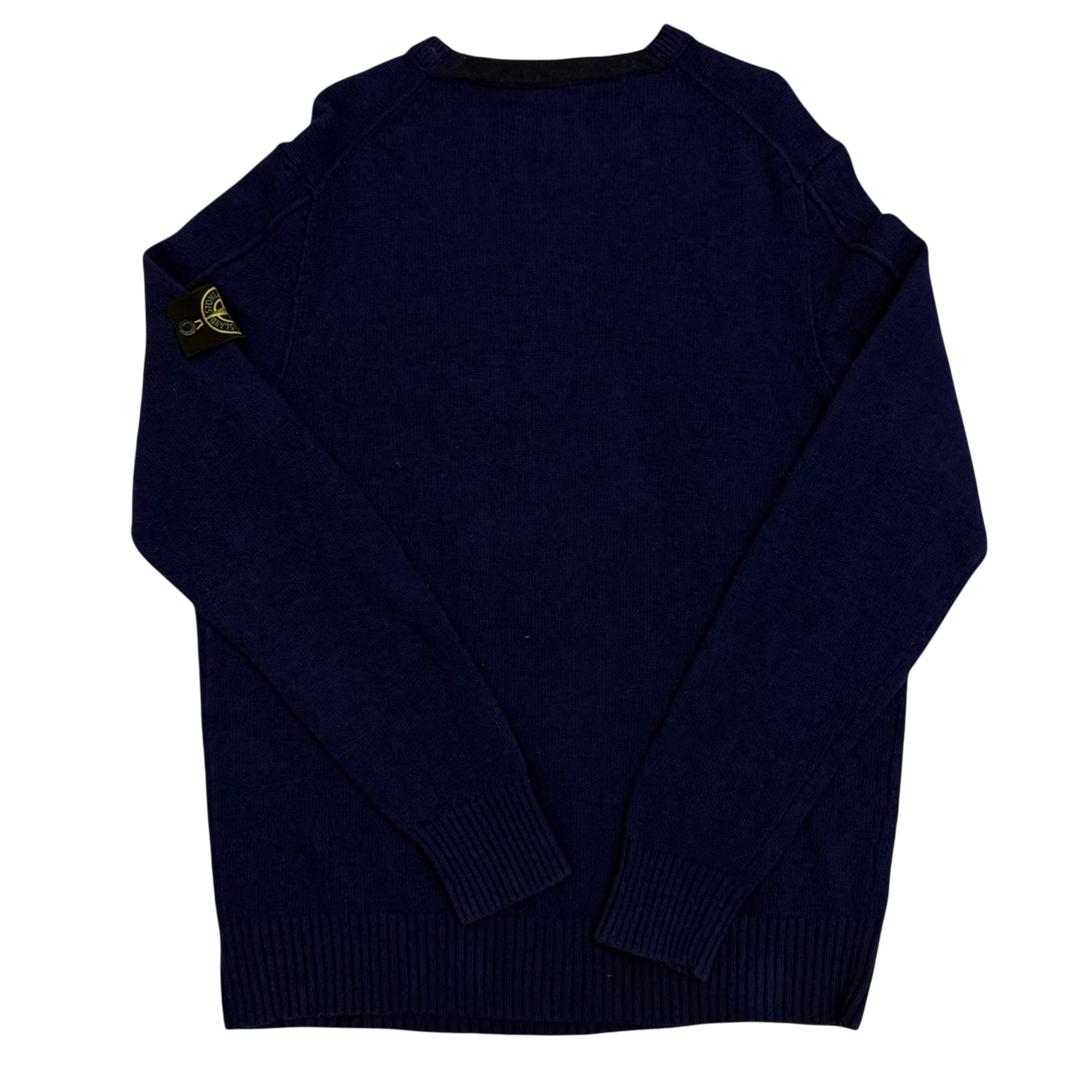 Stone Island AW16 Wool Blend Knit Sweatshirt Navy (Size XXL)