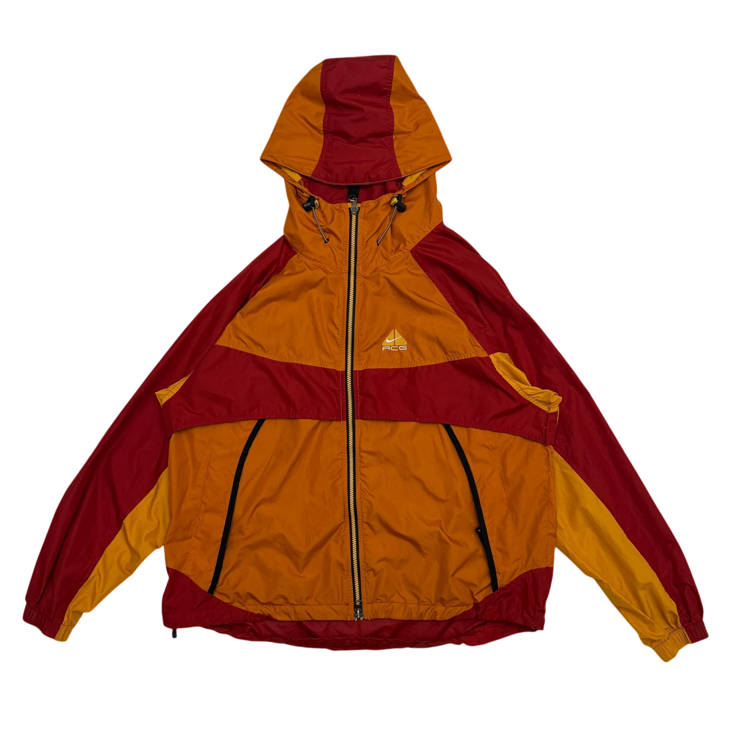 Nike ACG 90s Storm Fit Packable Jacket Orange/Red/Yellow (Size M)