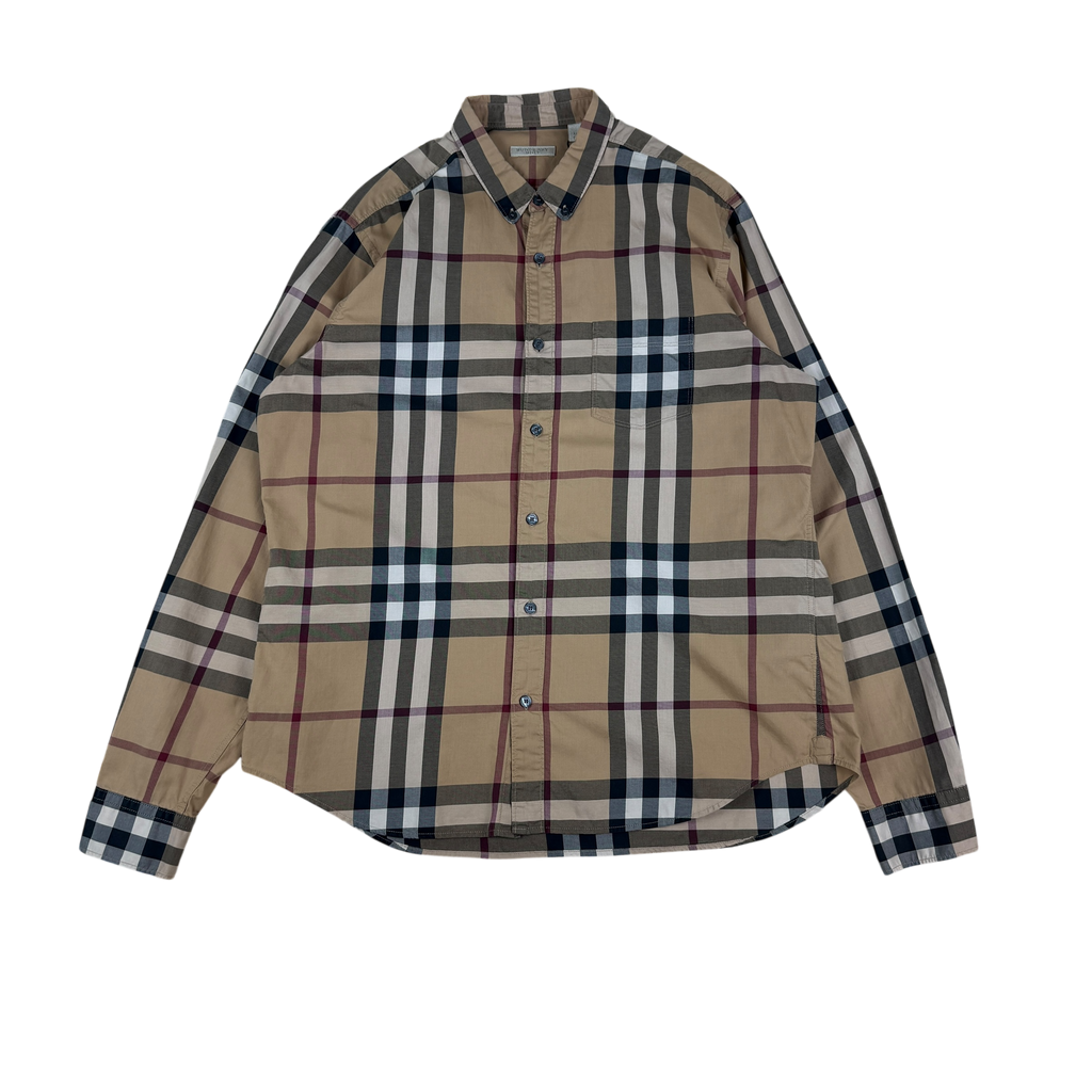 Burberry Nova Check Button-Up Shirt (Size XL)