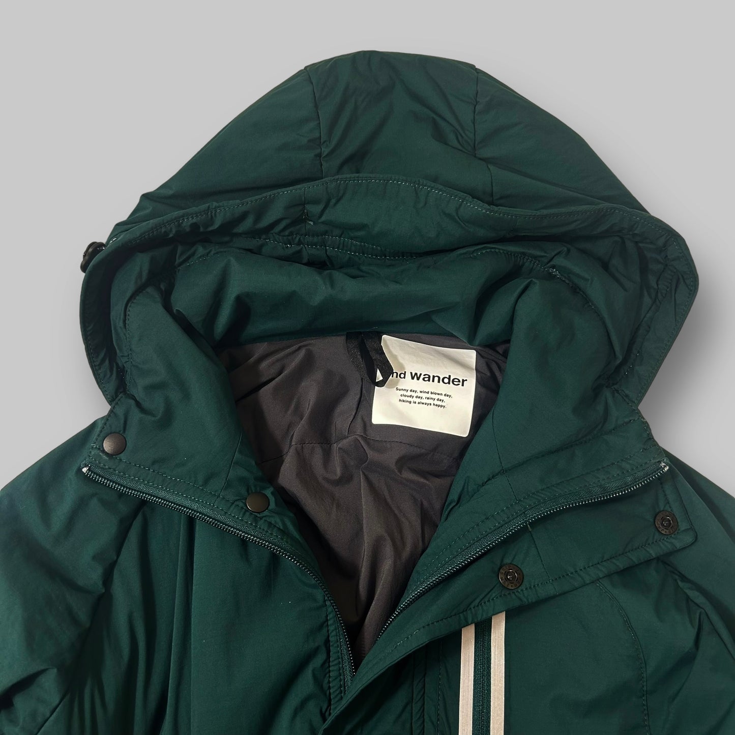 And Wander PrimaLoft Coat Green (Fits S/M)