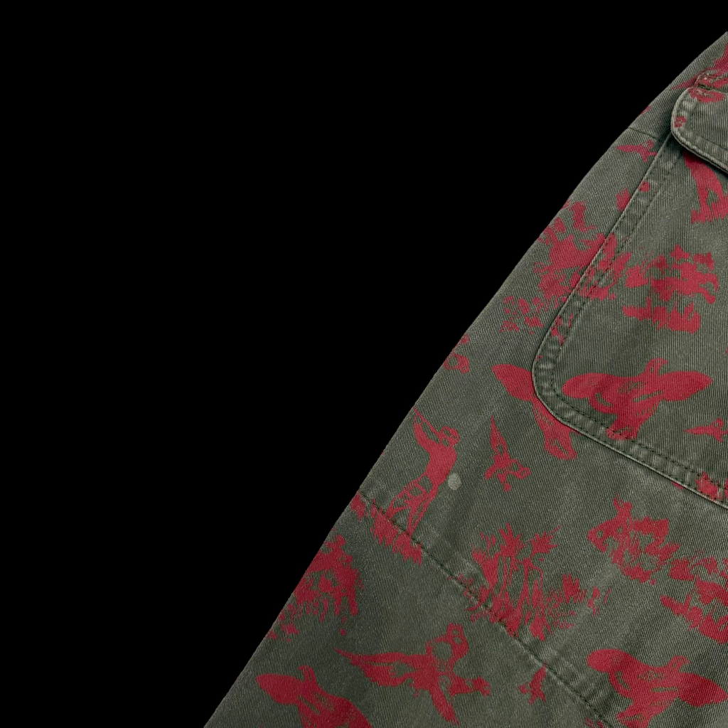 South2 West8 Fatigue Pants Green / Red (Size L)