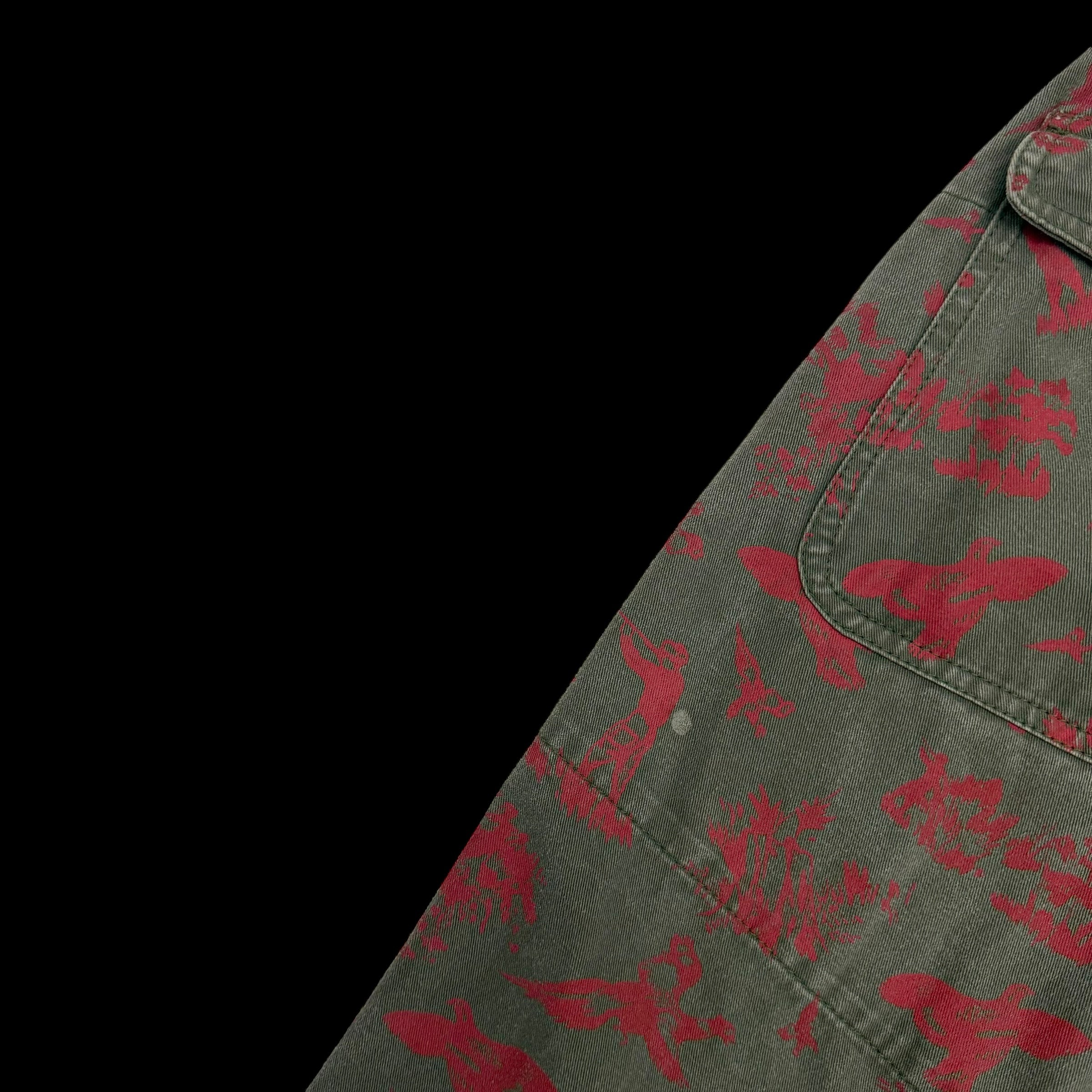 South2 West8 Fatigue Pants Green / Red (Size L)