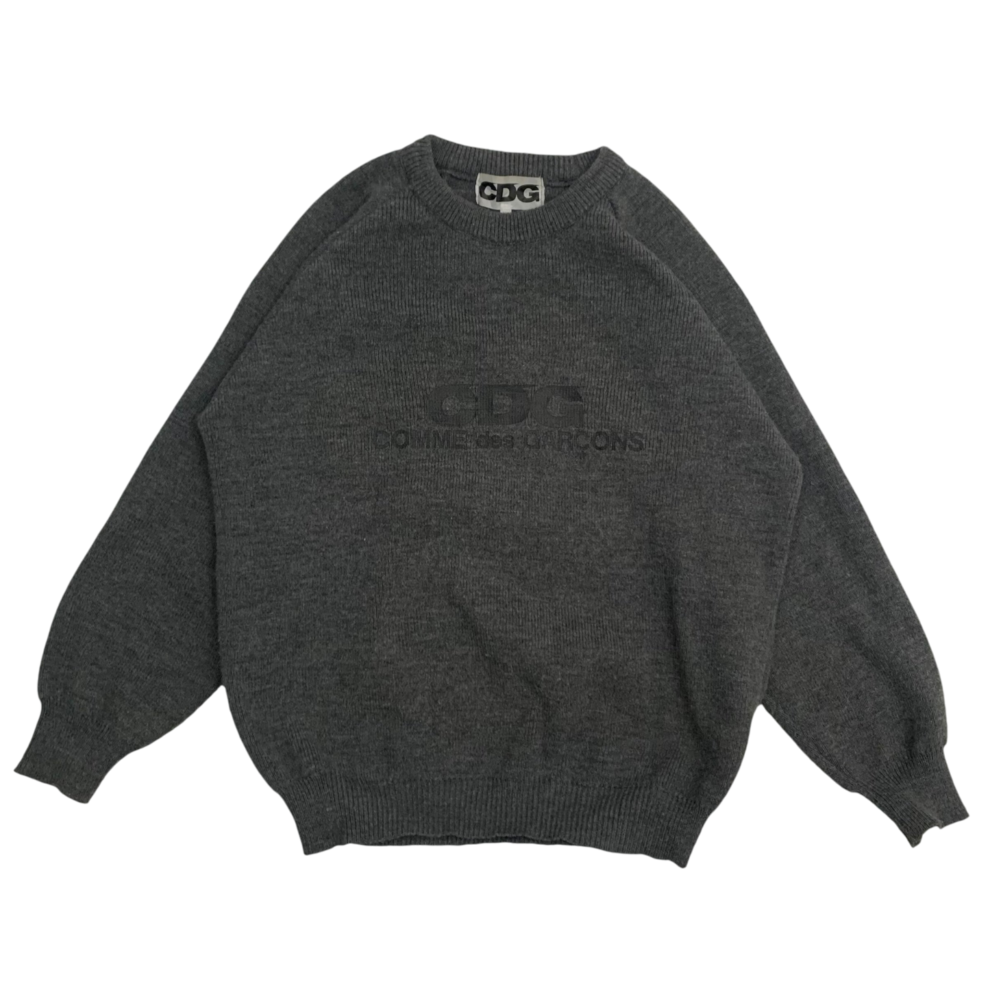 Comme Des Garçons (CDG) Round Neck Sweatshirt Grey (Fits M-L)