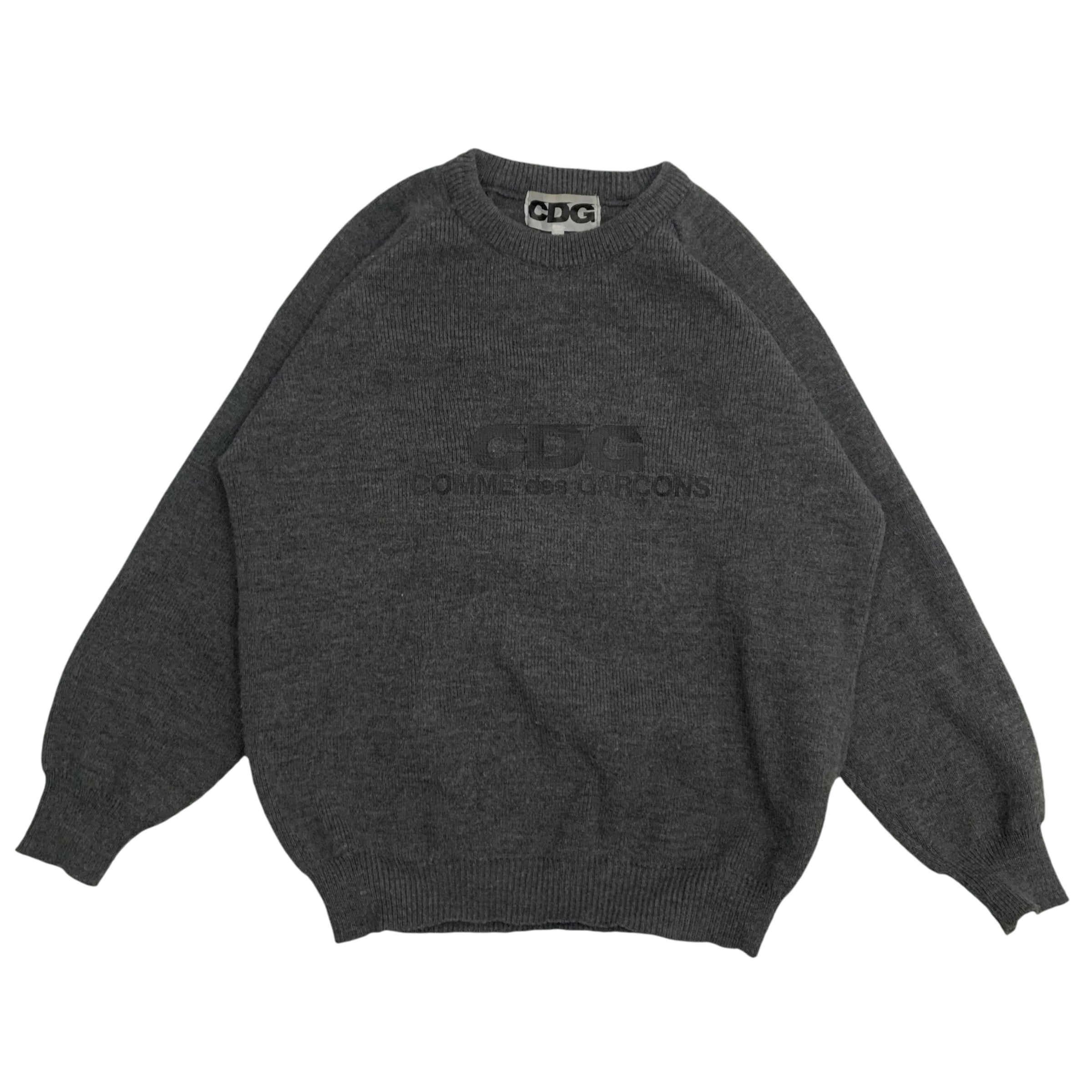 Comme Des Garçons (CDG) Round Neck Sweatshirt Grey (Fits M-L)