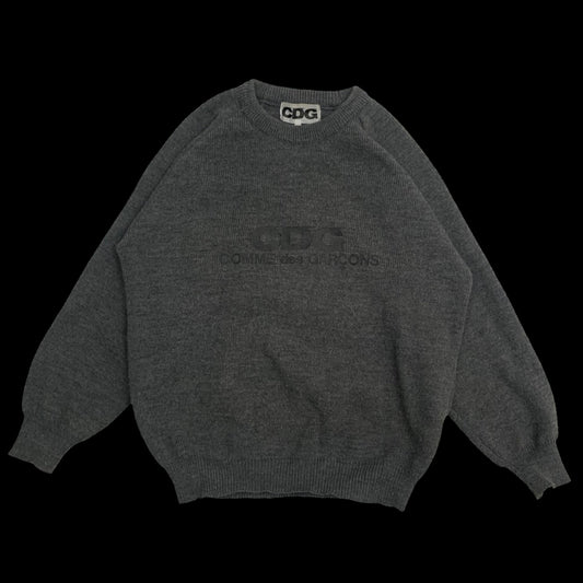 Comme Des Garçons (CDG) Round Neck Sweatshirt Grey (Fits M-L)