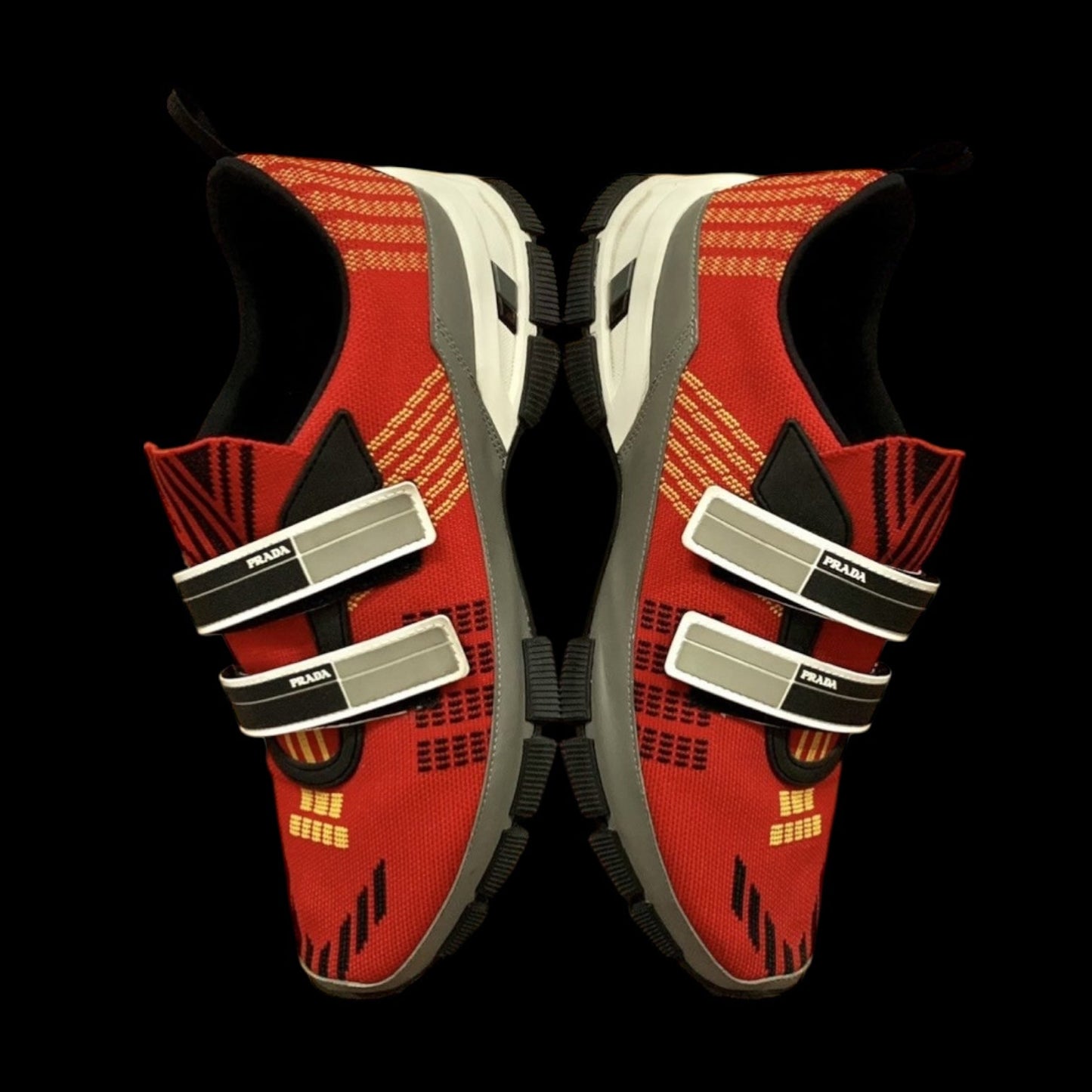 Prada SS18 Crossection Knit Sneaker Red (fits US10-11)