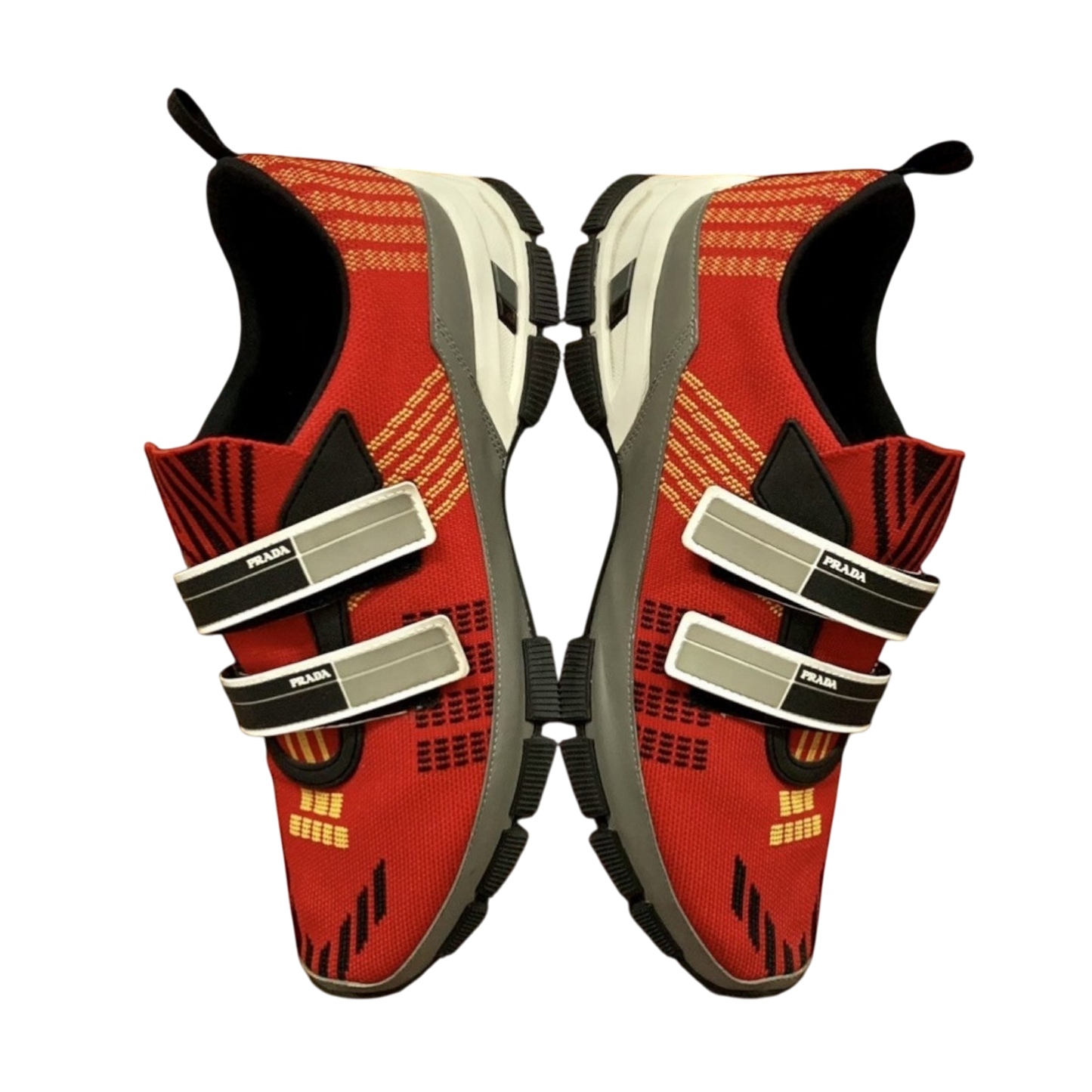 Prada SS18 Crossection Knit Sneaker Red (fits US10-11)