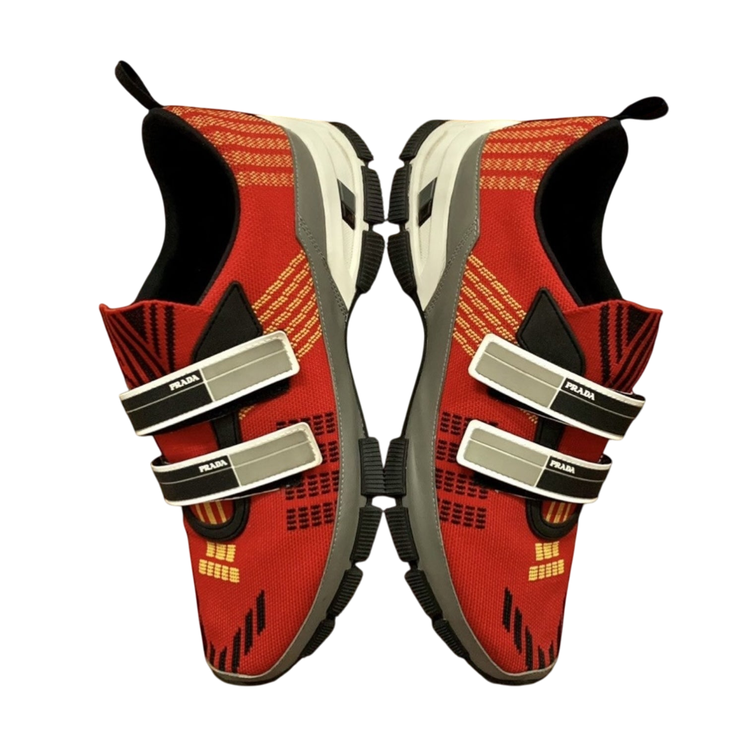 Prada SS18 Crossection Knit Sneaker Red (fits US10-11)