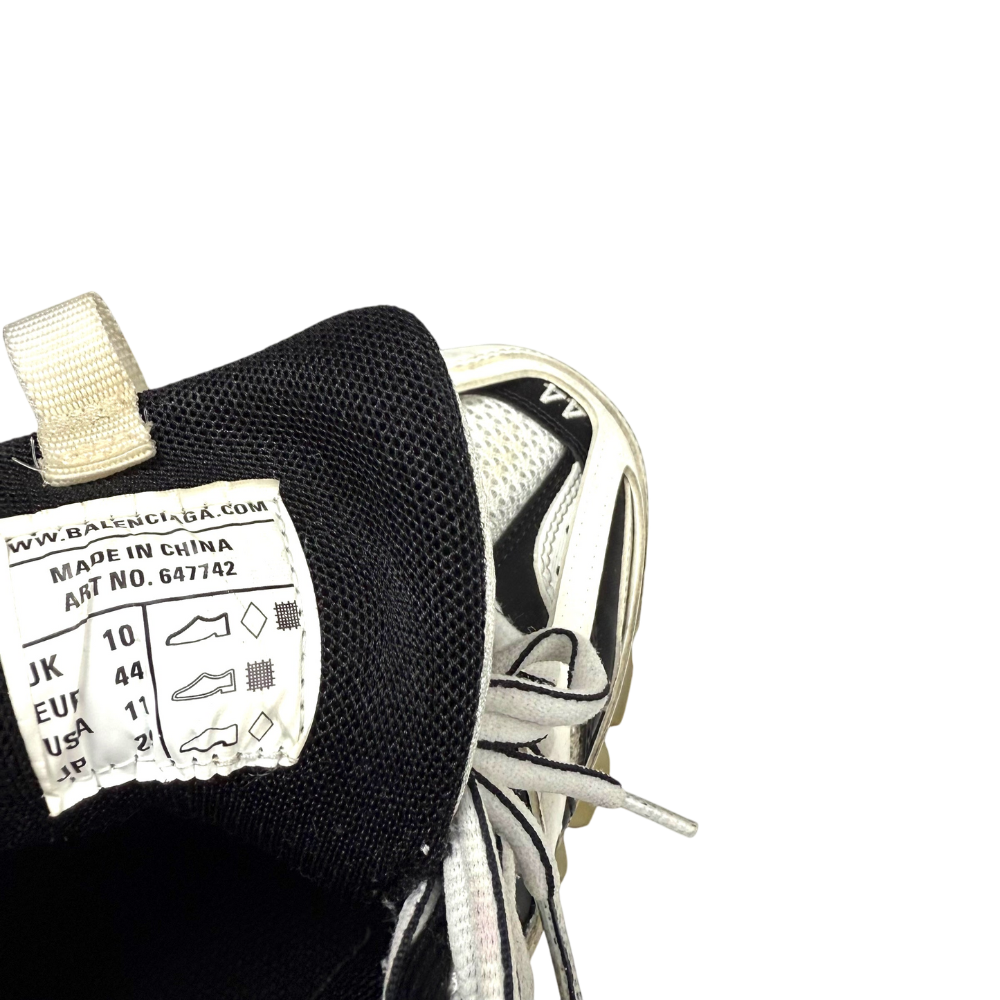 Balenciaga Track Clear Sole Sneaker White / Black (US11/UK10/EU44)