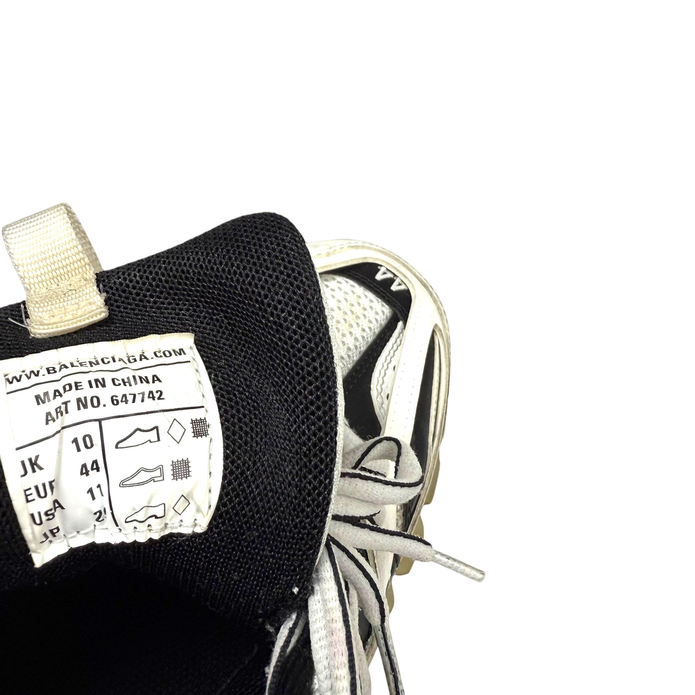 Balenciaga Track Clear Sole Sneaker White / Black (US11/UK10/EU44)