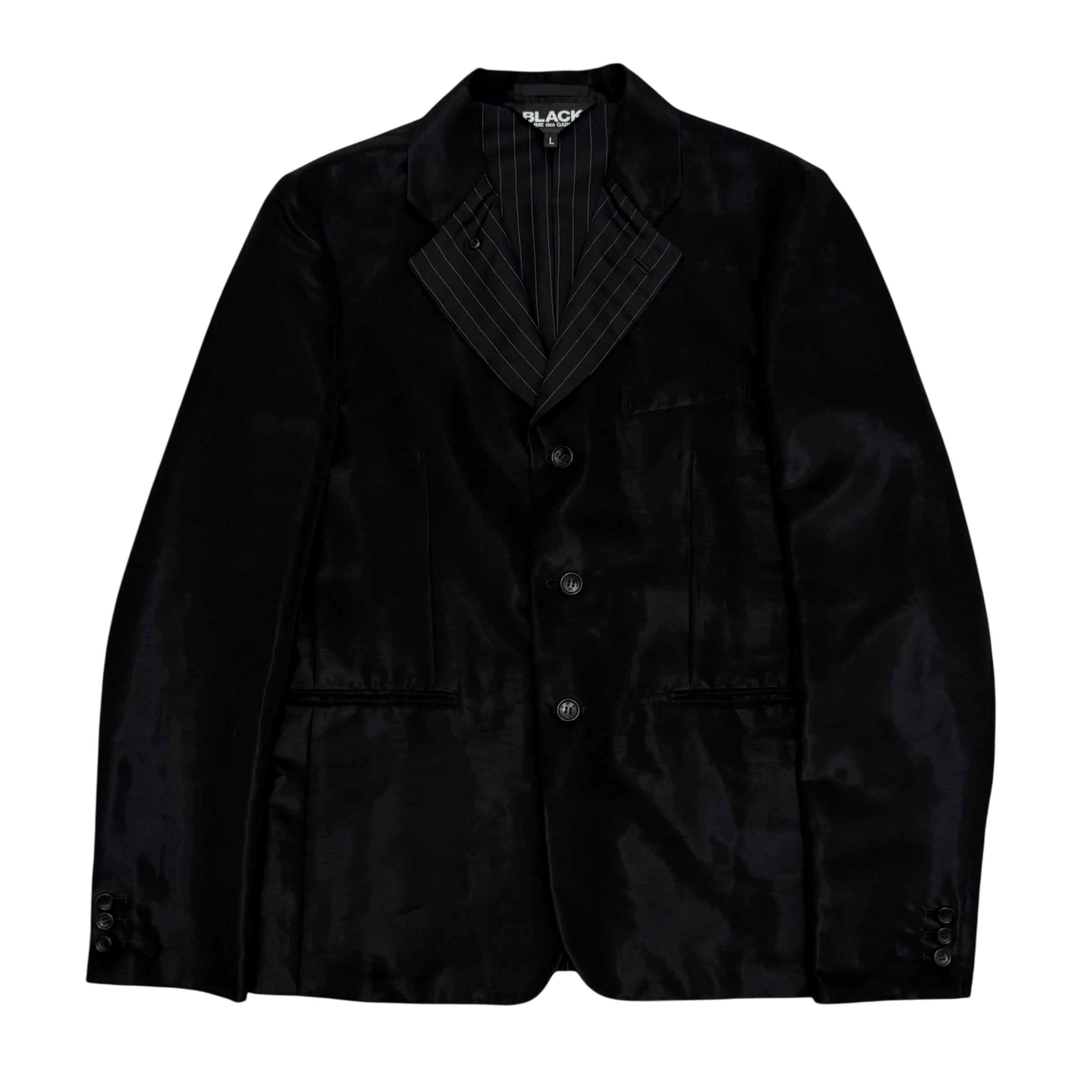 Comme Des Garçons BLACK SS20 Triacetate Blazer Black (Fits M)