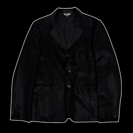 Comme Des Garçons BLACK SS20 Triacetate Blazer Black (Fits M)