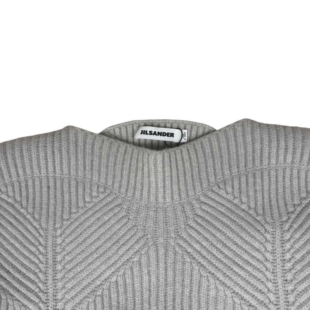 Jil Sander Wool/Cashmere Blend Knit T-Shirt Grey (Size 40)