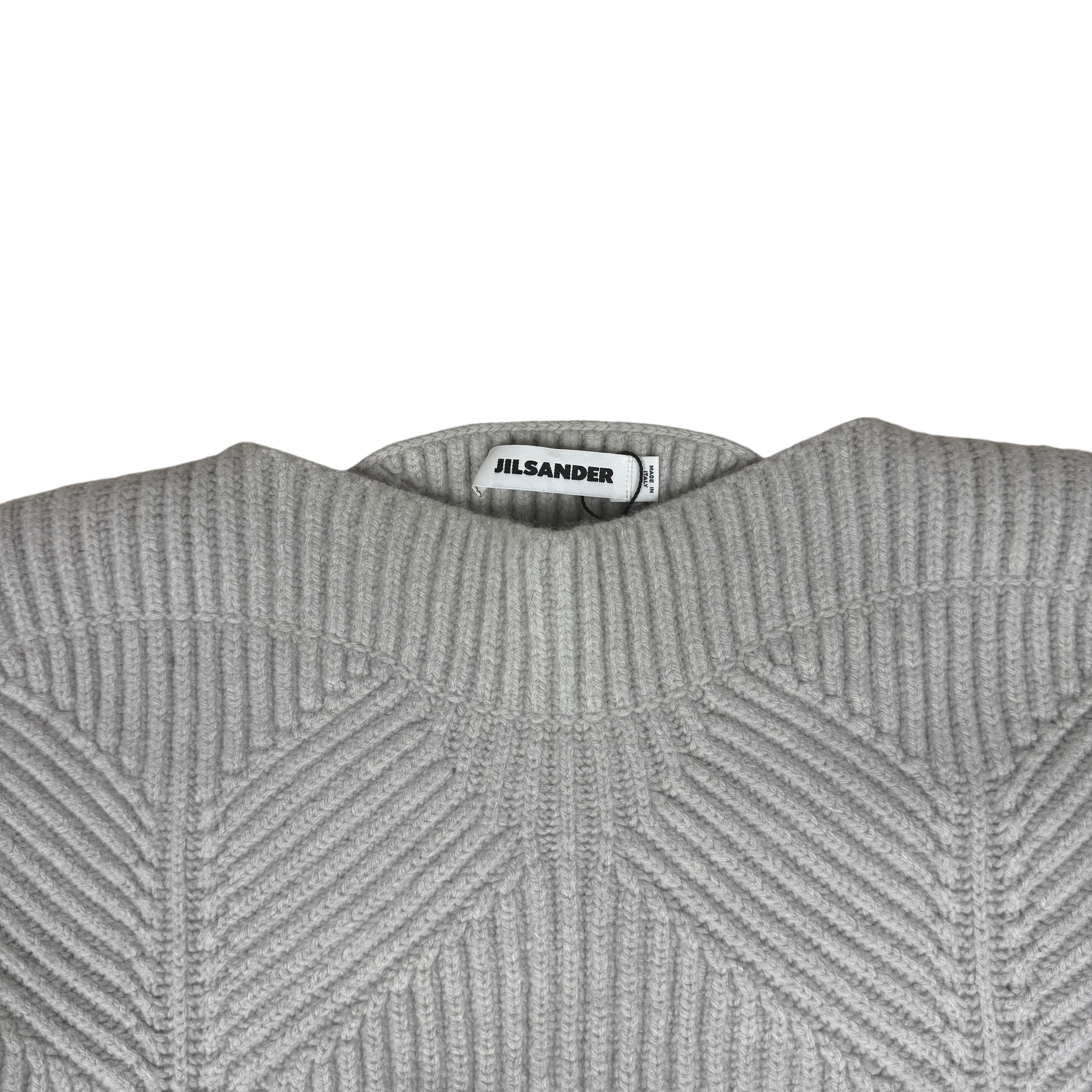 Jil Sander Wool/Cashmere Blend Knit T-Shirt Grey (Size 40)