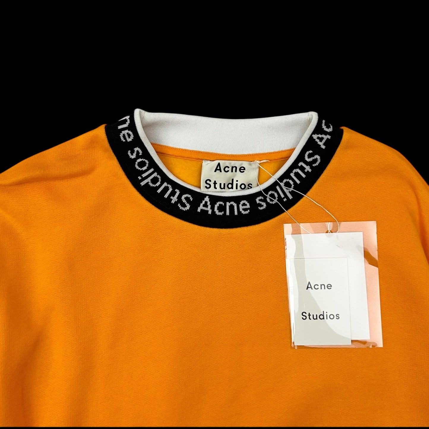 Acne Studios Jacquard Logo Sweater Orange (Fits L-XL)