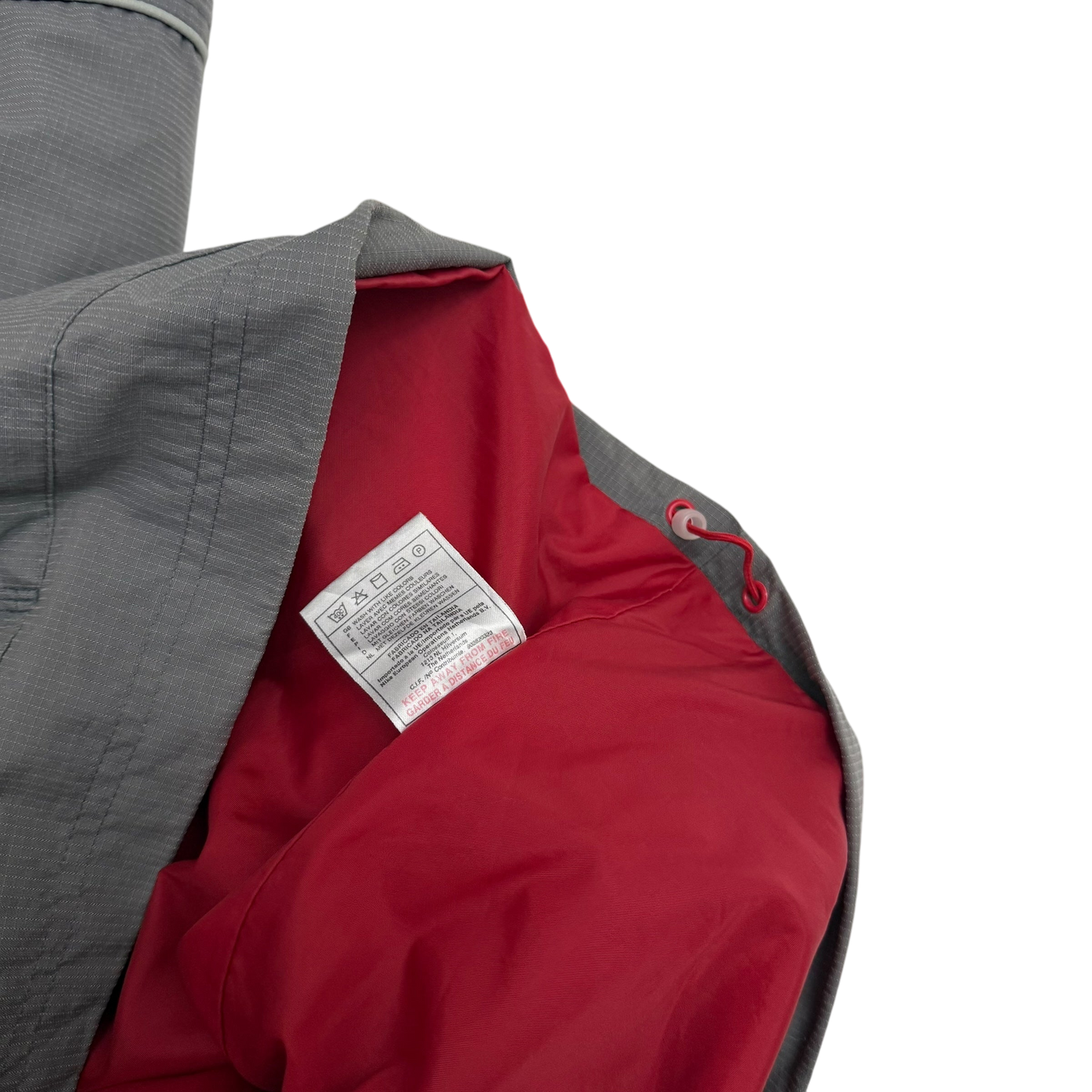 Nike Hex 00s Asymmetric Shoulder Zip Jacket Grey/Red (Size M)