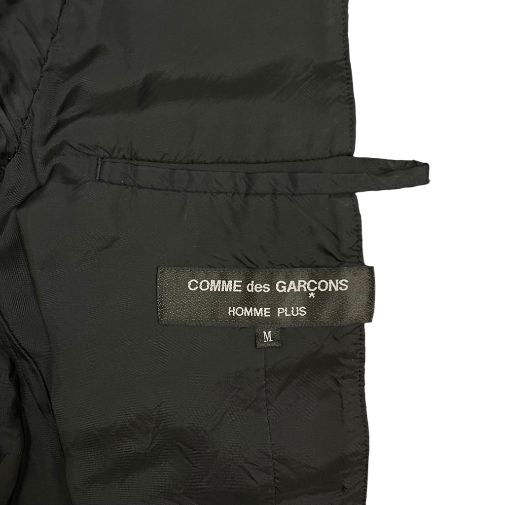 Comme des Garcons Homme Plus AD2003 Contrast Panel Wool Jacket Black/Grey (Size M)