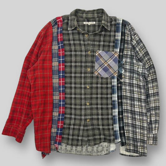 Needles Rebuild 7 Cut Flannel Shirt (Size L)