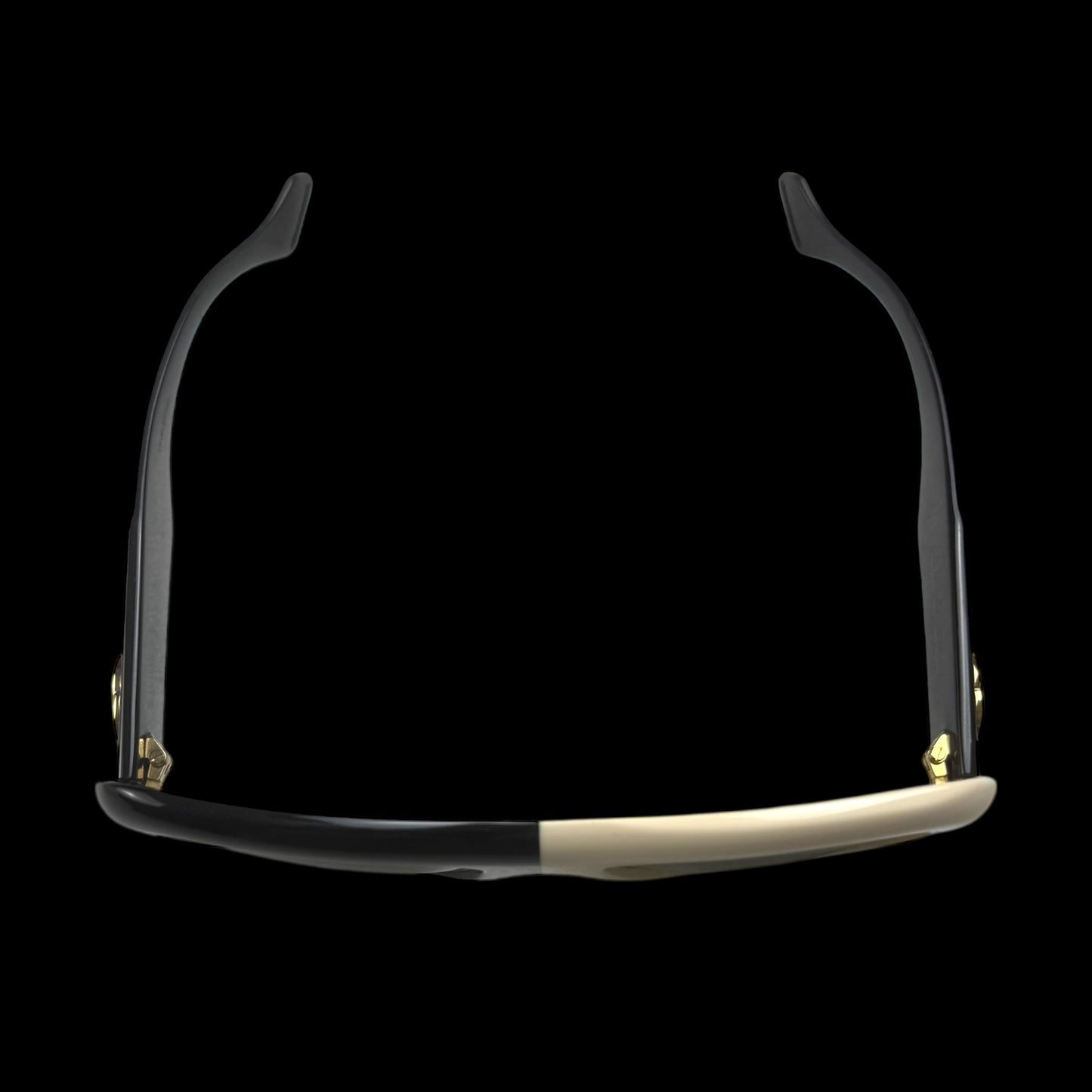 Gucci Oversized Square-Frame Sunglasses Black/Cream