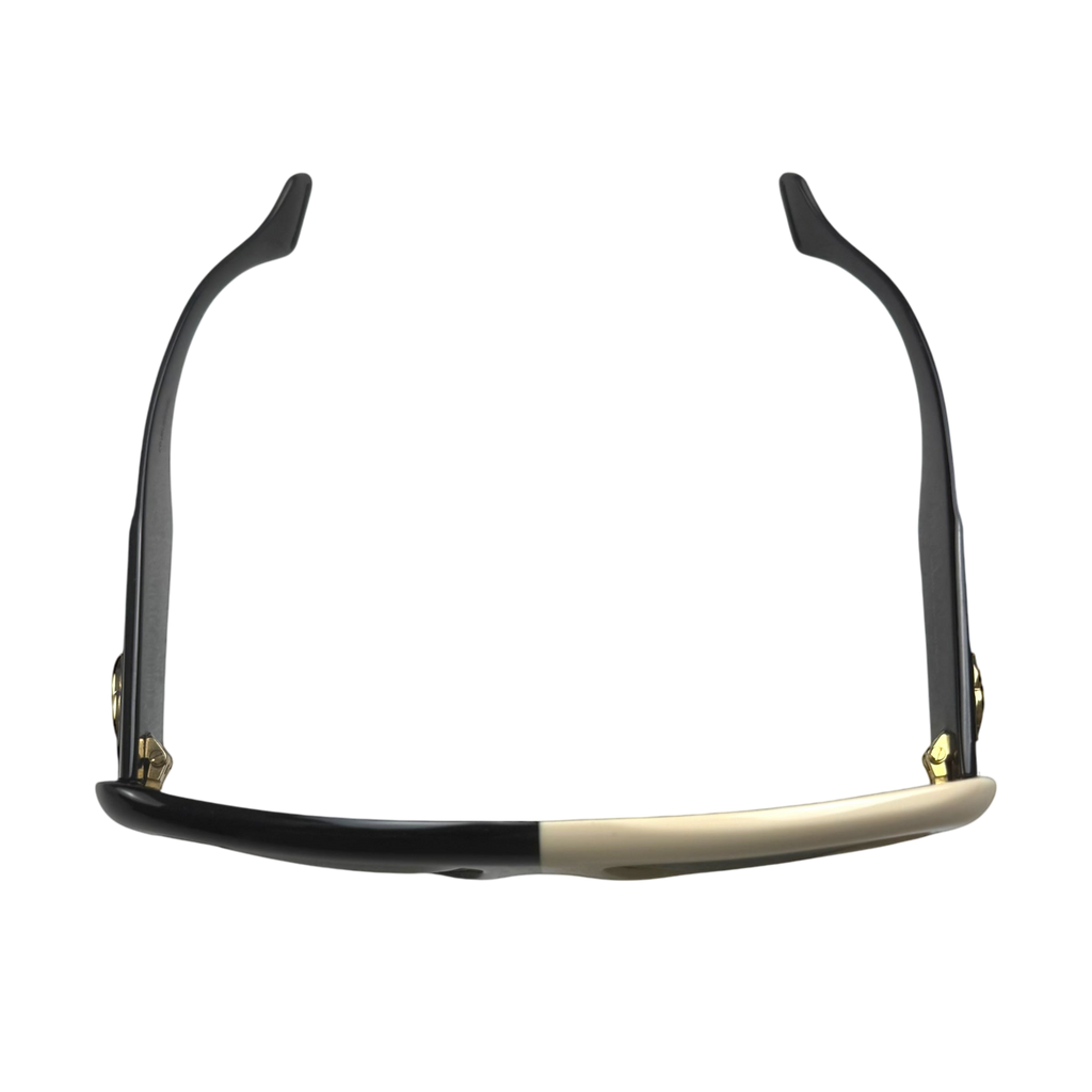 Gucci Oversized Square-Frame Sunglasses Black/Cream