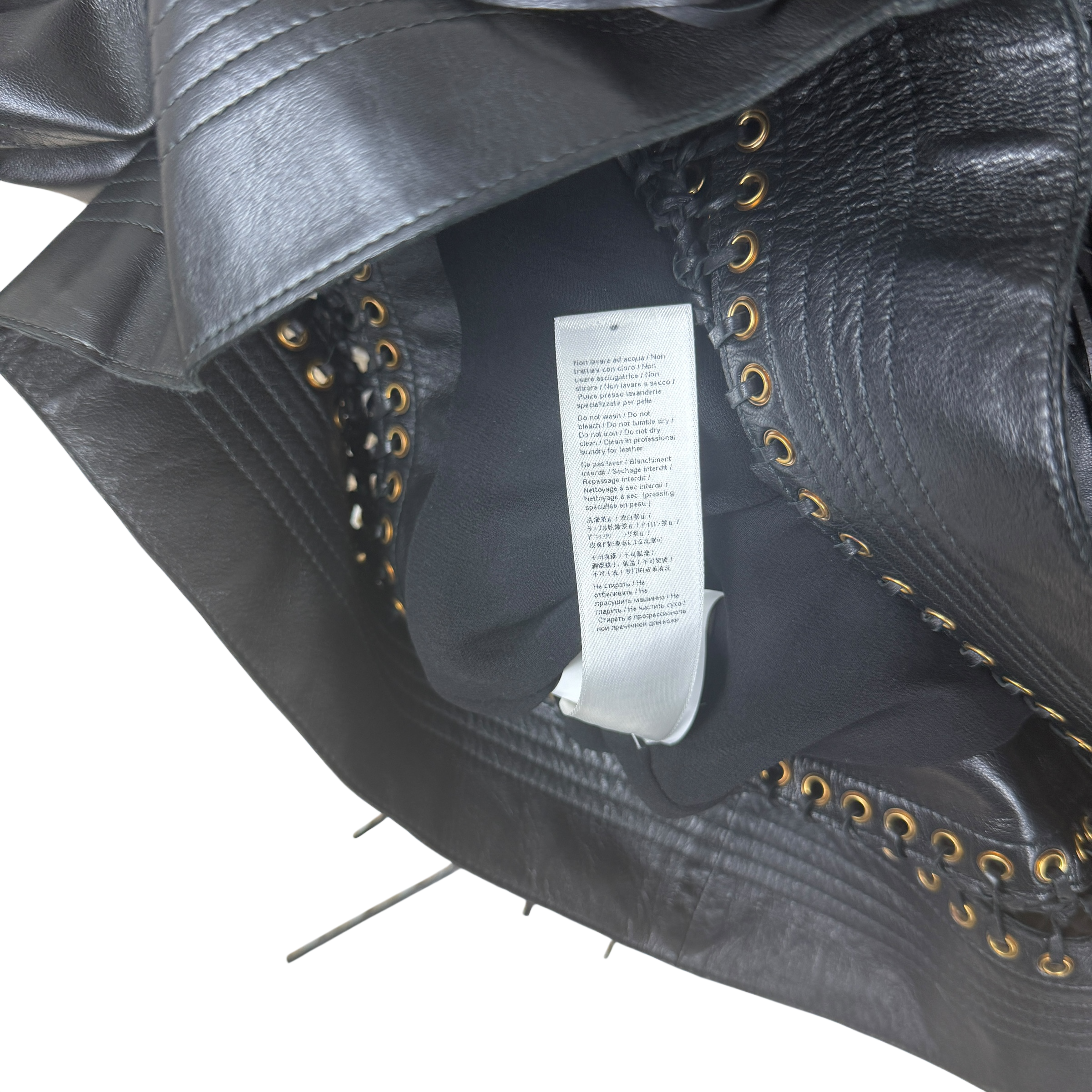 Roberto Cavalli Fringe Leather Jacket (Size 44)