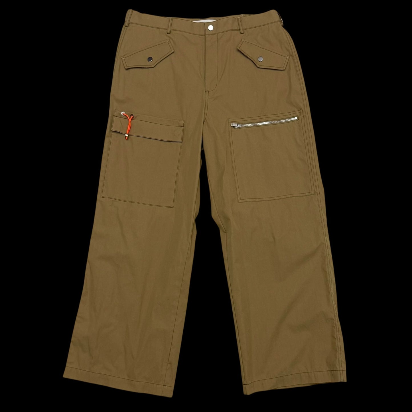 Dion Lee SS24 Straight-Leg Cargo Trousers Brown (Size XL)