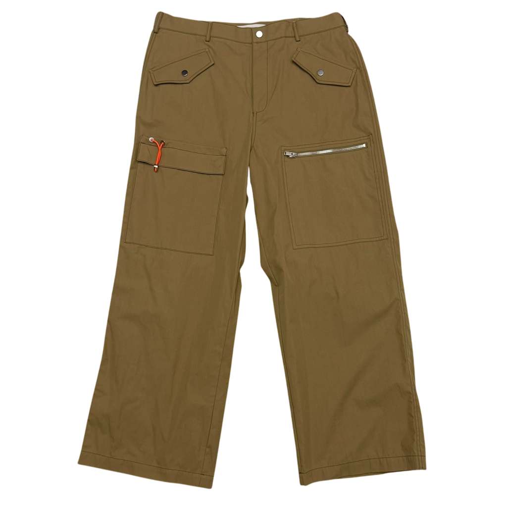 Dion Lee SS24 Straight-Leg Cargo Trousers Brown (Size XL)