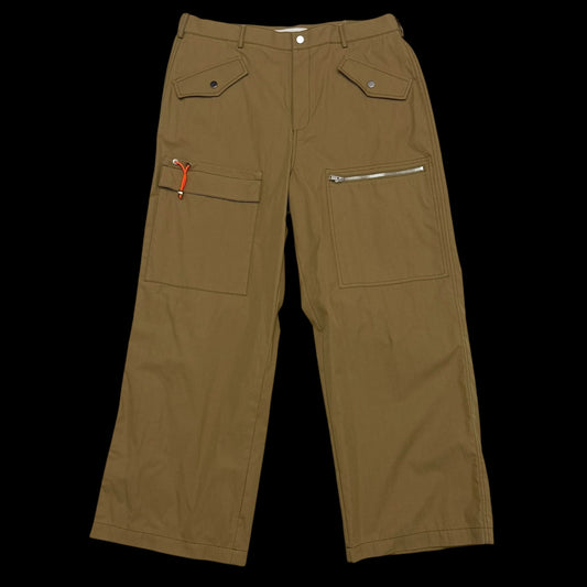 Dion Lee SS24 Straight-Leg Cargo Trousers Brown (Size XL)
