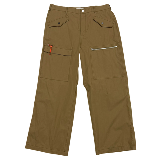 Dion Lee SS24 Straight-Leg Cargo Trousers Brown (Size XL)