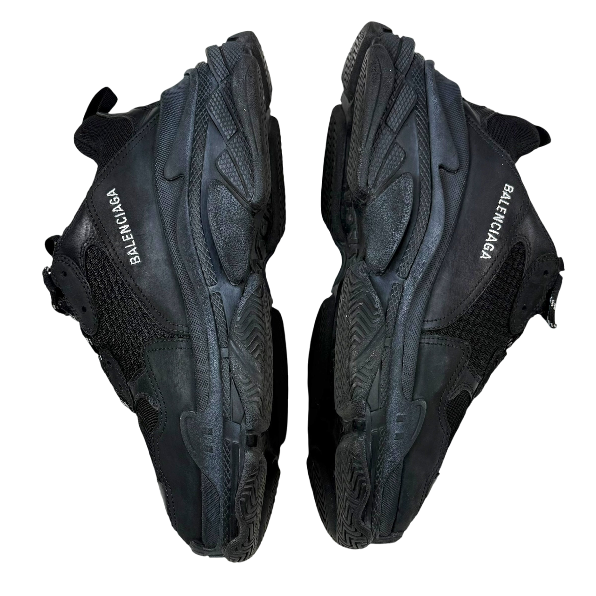 Balenciaga 2017 Triple S Pre-Distressed Triple Black (US11/UK10/EU44)